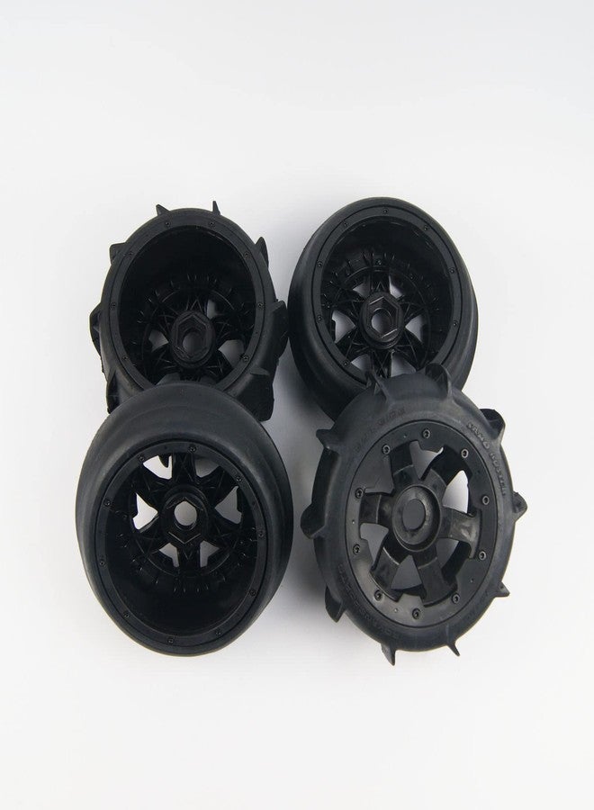 TITRACING Front Rear Sand Paddles Wheels Tires for HPI KM Baja 5B SS 24mm hex - Image 3